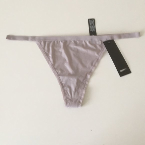 2 DKNY String Thong Blue Taupe G-string Thongs XL - Picture 10 of 14